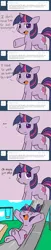 Size: 662x3270 | Tagged: artist:lustrous-dreams, ask, ask filly twilight, comic, cute, derpibooru import, filly, safe, slide, solo, tumblr, twilight sparkle, younger