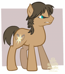 Size: 350x400 | Tagged: safe, artist:mocha-shortcake, derpibooru import, ponified, earth pony, pony, animated, attack on titan, eren jaeger, snorting, solo