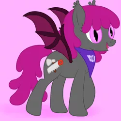 Size: 1280x1280 | Tagged: safe, artist:emerald rush, derpibooru import, oc, unofficial characters only, bat pony, pony, alamorada, female, mute, solo