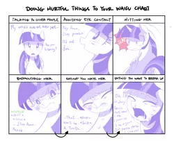 Size: 1600x1300 | Tagged: semi-grimdark, artist:cakewasgood, derpibooru import, twilight sparkle, twilight sparkle (alicorn), oc, oc:anon, alicorn, pony, abuse, crying, doing hurtful things, engrish, female, mare, meme, slap, snot, twilybuse