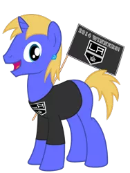 Size: 600x796 | Tagged: artist:avastindy, clothes, derpibooru import, flag, hockey, los angeles, los angeles kings, nhl, oc, safe, shirt, solo, sports, stanley cup finals, unofficial characters only, winner