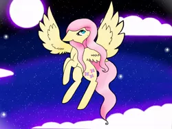 Size: 1024x768 | Tagged: artist:twinkiepie19, derpibooru import, fluttershy, night, safe, solo