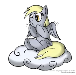 Size: 1024x1015 | Tagged: safe, artist:blayaden, derpibooru import, derpy hooves, pegasus, pony, cloud, female, mare, simple background, solo, transparent background