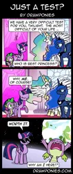 Size: 850x2000 | Tagged: safe, artist:drawponies, derpibooru import, princess celestia, princess luna, spike, twilight sparkle, twilight sparkle (alicorn), alicorn, pony, best pony, best princess, comic, female, mare, moon, sunglasses, to the moon, trollestia, trollight sparkle, worth it