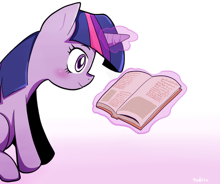 Size: 900x750 | Tagged: artist:makita, book, derpibooru import, gradient background, pixiv, reading, safe, solo, twilight sparkle