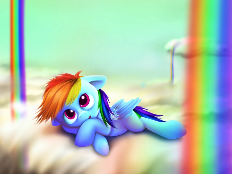 Size: 2048x1536 | Tagged: artist:solar-speed, cloud, cloudy, derpibooru import, filly, filly rainbow dash, rainbow dash, safe, solo, younger