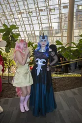 Size: 3744x5616 | Tagged: 2012, artist needed, convention, cosplay, derpibooru import, fluttershy, human, irl, irl human, nightmare moon, ohayocon, photo, safe