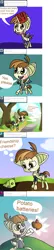 Size: 1280x5981 | Tagged: artist:fillerartist, ask, battery, blushing, book, cheese, comic, derpibooru import, featherbot, featherbot answers, featherweight, happy, kissing, outdoors, potato, robot, roboticization, safe, solo, speech bubble, tree, tumblr
