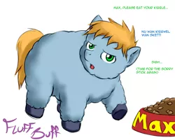 Size: 1280x1024 | Tagged: artist:fluffbuff, derpibooru import, fluffy pony, impending abuse, kibble, safe, solo