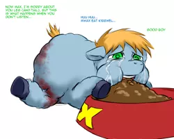 Size: 1280x1024 | Tagged: abuse, agony, artist:fluffbuff, blood, broken leg, cruel and unusual punishment, crying, fluffy pony, fluffy pony grimdark, grimdark, kibble, no mercy, solo, torture, unfair punishment