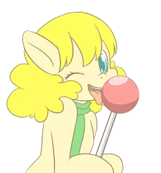 Size: 1840x1983 | Tagged: artist:congee-painting, derpibooru import, licking, lollipop, oc, oc:chidey, pixiv, safe, solo, unofficial characters only