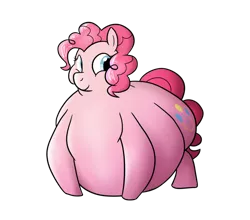 Size: 1024x901 | Tagged: artist:irateliterate, dead source, derpibooru import, fat, morbidly obese, obese, piggy pie, pinkie pie, pudgy pie, safe, solo