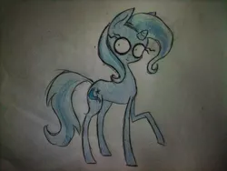 Size: 960x720 | Tagged: safe, artist:miss-racco0n, derpibooru import, trixie, pony, unicorn, female, mare, solo, traditional art