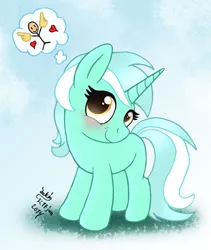Size: 930x1100 | Tagged: artist:joakaha, cute, derpibooru import, female, filly, filly lyra, lyrabetes, lyra heartstrings, safe, solo, stick figure, thought bubble