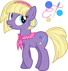 Size: 7000x7339 | Tagged: safe, artist:claritea, derpibooru import, oc, oc:sewing button, unofficial characters only, earth pony, pony, absurd resolution, bulgaria, clothes, earring, hairband, scarf, simple background, solo, transparent background, vector