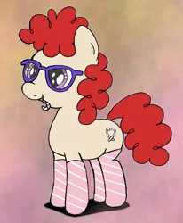 Size: 1481x1800 | Tagged: artist:an-tonio, artist:lord waite, clothes, colored, derpibooru import, glasses, safe, socks, solo, striped socks, twist