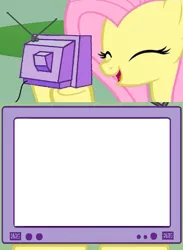 Size: 563x771 | Tagged: safe, derpibooru import, fluttershy, blank, exploitable meme, meme, obligatory pony, template, tv meme