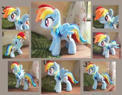 Size: 2126x1650 | Tagged: artist:piquipauparro, derpibooru import, irl, photo, plushie, rainbow dash, safe, solo