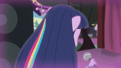 Size: 359x202 | Tagged: safe, derpibooru import, screencap, fluttershy, rarity, twilight sparkle, equestria girls, perfect day for fun, rainbow rocks, animated, beautiful, cute, eyes closed, hnnng, looking at you, microphone, open mouth, ponied up, raribetes, shyabetes, singing, smiling, spread wings, twiabetes, wingboner, wings