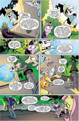 Size: 689x1058 | Tagged: safe, derpibooru import, idw, applejack, fluttershy, king sombra, princess celestia, spike, twilight sparkle, twilight sparkle (alicorn), alicorn, pony, reflections, spoiler:comic, spoiler:comic20, comic, crying, female, good king sombra, mare, momlestia