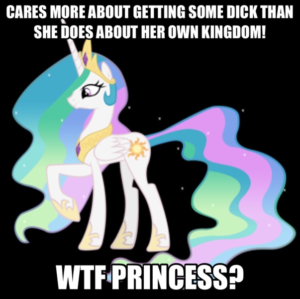 Size: 1494x1486 | Tagged: celestia hate, comic drama, demotivational poster, derpibooru import, drama, drama bait, image macro, meme, princess celestia, questionable, reflections drama, solo, spoiler:comic, tyrant celestia, uselesstia