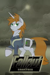 Size: 730x1095 | Tagged: safe, artist:neonstreaksns, derpibooru import, oc, oc:littlepip, unofficial characters only, pony, unicorn, fallout equestria, fanfic, clothes, cloud, cloudy, cutie mark, desert, dock, fanfic art, female, hooves, horn, mare, pipbuck, solo, spread wings, text, vault suit, wings