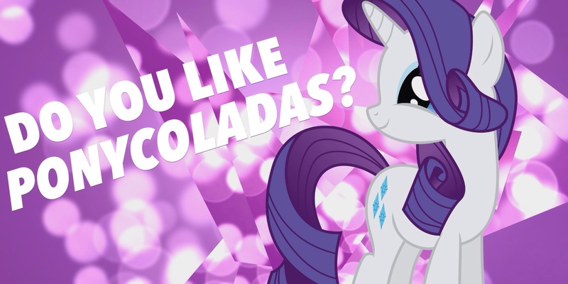 Size: 2048x1024 | Tagged: safe, artist:ponycolada, artist:rainbowsheep2, derpibooru import, rarity, pony, unicorn, bubble, escape, female, mare, question, rupert holmes, solo, song reference, text, vector, wallpaper