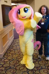 Size: 3731x5590 | Tagged: artist:lemonkylie, babscon, cosplay, derpibooru import, fluttershy, fursuit, human, irl, irl human, photo, safe