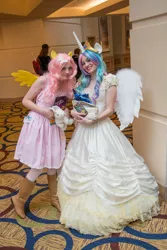 Size: 4108x6155 | Tagged: absurd resolution, artist:alakittynya, babscon, cosplay, derpibooru import, fluttershy, human, irl, irl human, photo, princess celestia, safe