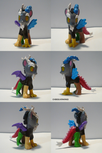 Size: 800x1200 | Tagged: artist:chibisilverwings, brushable, craft, custom, derpibooru import, discord, irl, safe, sculpture, solo, toy