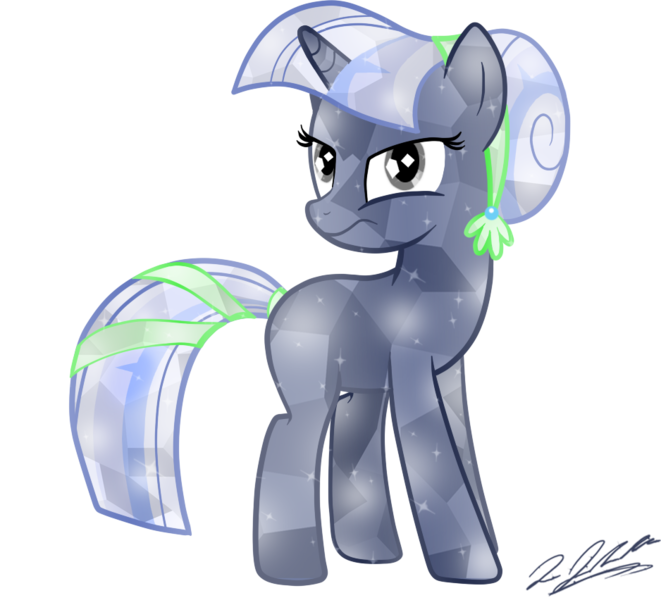 Size: 938x852 | Tagged: safe, artist:tsand106, derpibooru import, oc, oc:silverlay, unofficial characters only, pony, unicorn, crystallized, simple background, solo, transparent background, vector