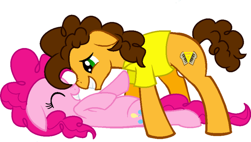 Size: 923x523 | Tagged: safe, artist:littlecloudie, derpibooru import, cheese sandwich, pinkie pie, cheesepie, cute, female, male, shipping, straight