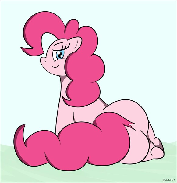 Size: 1989x2054 | Tagged: artist:d-m-8-1, derpibooru import, female, looking at you, pinkie pie, questionable, solo, solo female