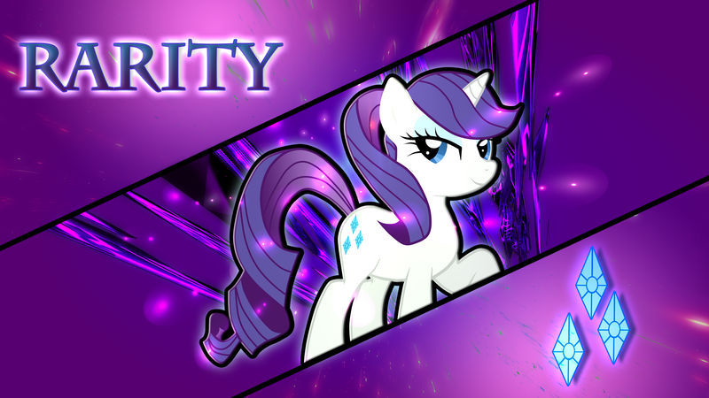 Size: 1920x1080 | Tagged: safe, artist:lugiponi, derpibooru import, rarity, pony, unicorn, alternate hairstyle, cutie mark, female, mare, solo, vector, wallpaper