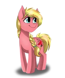 Size: 1500x1800 | Tagged: safe, artist:skyrore1999, derpibooru import, oc, oc:sunset streak, unofficial characters only, pegasus, pony, braid, female, filly, offspring, parent:big macintosh, parent:fluttershy, parents:fluttermac, simple background, solo, transparent background