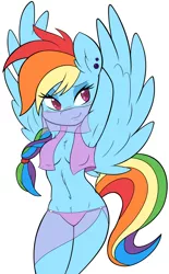 Size: 1194x1920 | Tagged: suggestive, artist:ambris, artist:arianfis, derpibooru import, rainbow dash, anthro, adorasexy, alternate hairstyle, armpits, belly button, belly dancer, belly dancer outfit, blushing, braid, breasts, clothes, cute, dashabetes, earring, female, harem outfit, multiple variants, panties, see-through, sexy, solo, solo female, underwear, vector, veil, vest
