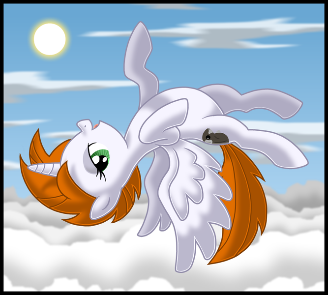 Size: 1000x900 | Tagged: safe, artist:kryptid, derpibooru import, oc, unofficial characters only, alicorn, pony, alicorn oc, flying, happy, looking at you, solo