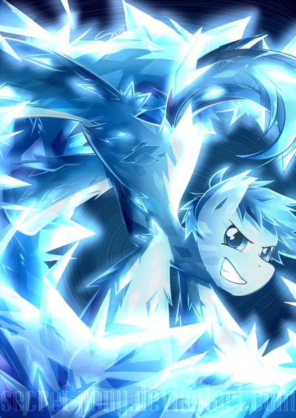 Size: 620x876 | Tagged: artist:secret-pony, derpibooru import, iceman, ponified, safe, solo, x-men