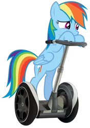 Size: 600x854 | Tagged: derpibooru import, rainbow dash, safe, segway, solo