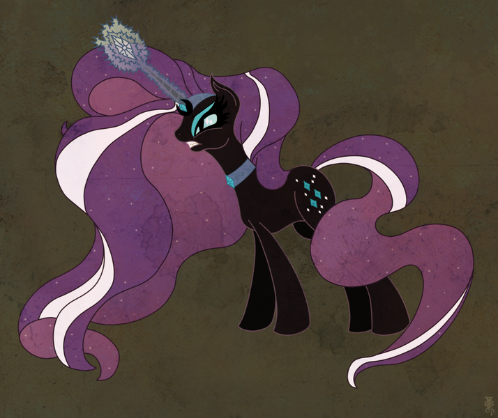 Size: 1024x861 | Tagged: safe, artist:zappter, derpibooru import, nightmare rarity, solo