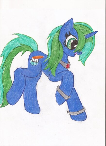 Size: 900x1238 | Tagged: safe, artist:wyren367, derpibooru import, oc, oc:marina, unofficial characters only, pony, unicorn, happy, solo, traditional art