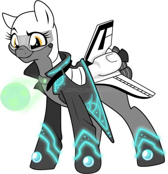 Size: 878x909 | Tagged: safe, artist:hearts-dalliance, derpibooru import, oc, unofficial characters only, original species, plane pony, pony, discovery, plane, solo, space shuttle