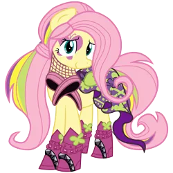 Size: 4000x4000 | Tagged: artist:whatchyagonnado, derpibooru import, fluttershy, rainbow rocks outfit, safe, solo