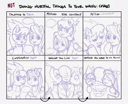 Size: 1600x1296 | Tagged: artist needed, cloudchaser, derpibooru import, doing loving things, flitter, harem, meme, monochrome, oc, oc:anon, polygamy, safe, sketch, wip