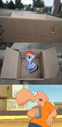 Size: 1320x2656 | Tagged: dashie meme, evil people finding dash meme, exploitable meme, kleines arschloch, little asshole, meme, rainbow dash, safe