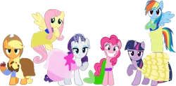 Size: 900x442 | Tagged: applejack, ariel, artist:rainbow-dash-2014, belle, charlotte la bouff, cinderella, derpibooru import, disney princess, fluttershy, mane six, mulan, pinkie pie, rainbow dash, rarity, safe, snow white, twilight sparkle