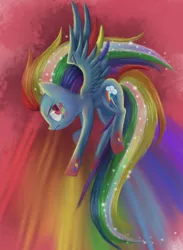 Size: 1100x1500 | Tagged: safe, artist:xilenobody143, derpibooru import, rainbow dash, rainbow power, solo