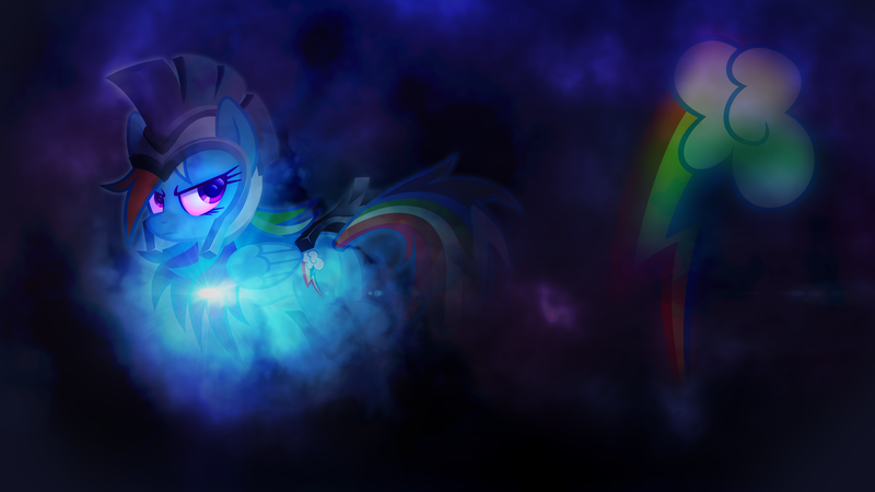 Size: 1920x1080 | Tagged: safe, artist:lugiponi, artist:ratchethun, derpibooru import, rainbow dash, pegasus, pony, armor, cutie mark, dark, female, helmet, lens flare, mare, plot, solo, vector, wallpaper