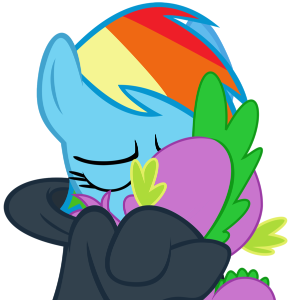 Size: 1422x1458 | Tagged: artist:dasduriel, artist:twilightpoint, clothes, cute, derpibooru import, edit, female, hoodie, hug, kissing, male, rainbow dash, rainbowspike, safe, shipping, spike, straight