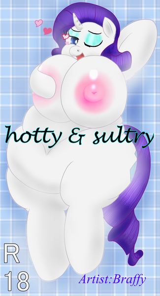 Size: 1390x2567 | Tagged: anthro, artist:braffy, bbw, belly button, big breasts, breasts, busty rarity, derpibooru import, fat, fat boobs, female, nipples, nudity, questionable, raritubby, rarity, solo, solo female, weight gain